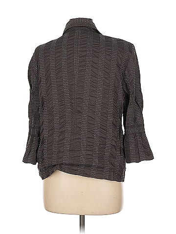 GiGi 3/4 Sleeve Button-Down Shirt (view 2)