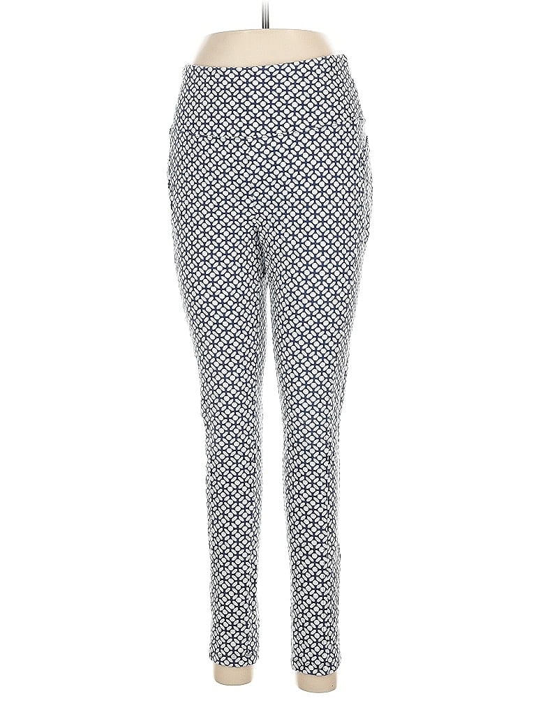 T by Talbots Polka Dots Blue Leggings Size M - photo 1