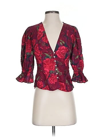 Free People 3/4 Sleeve Blouse (view 1)