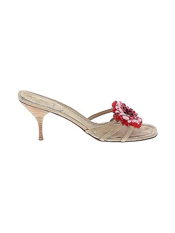 Miu Miu Suede Sandal Mules (view 1)