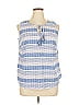 Talbots Outlet Blue Sleeveless Blouse Size 1X - photo 1