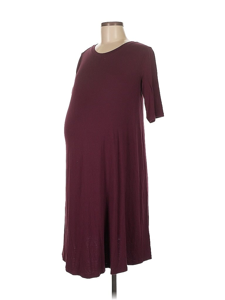 A Pea in the Pod Burgundy Casual Dress Size M - photo 1