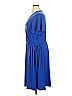 Susan Graver Solid Blue Casual Dress Size XL - photo 4