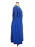 Susan Graver Solid Blue Casual Dress Size XL - photo 3