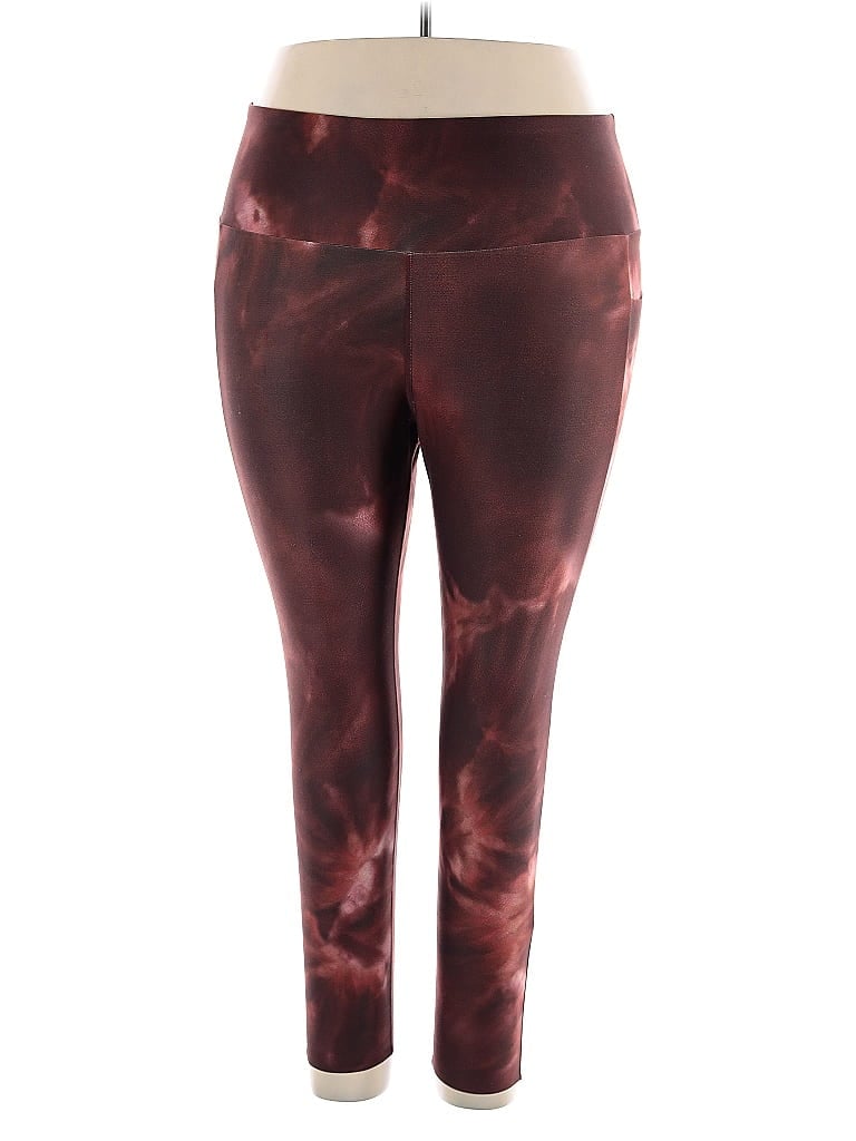 MPG Pre-owned Leggings In Burgundy