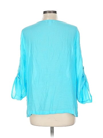 Christopher & Banks 3/4 Sleeve T-Shirt (view 2)