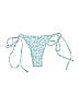 Zaful Floral Blue Swimsuit Bottoms Size 6 - photo 1