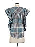 World Market 100% Cotton Teal Sleeveless Blouse Size Sm - Med - photo 2