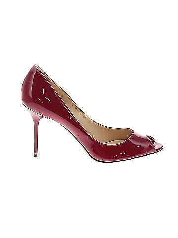 Jimmy Choo Patent Leather Peep Toe Heels (view 1)