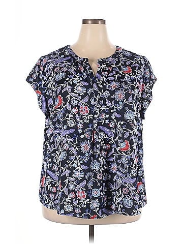Liz Claiborne Short Sleeve Blouse (view 1)