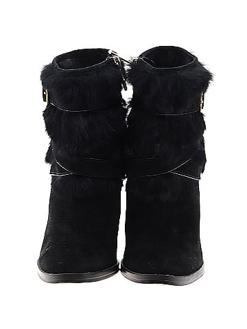 Louise Et Cie Rabbit Fur Trim Ankle Boots (view 2)