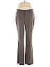 W by Worth Chevron-herringbone Brown Wool Pants Size 10 - photo 1