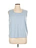 Susan Graver Blue Sleeveless Top Size XL - photo 1