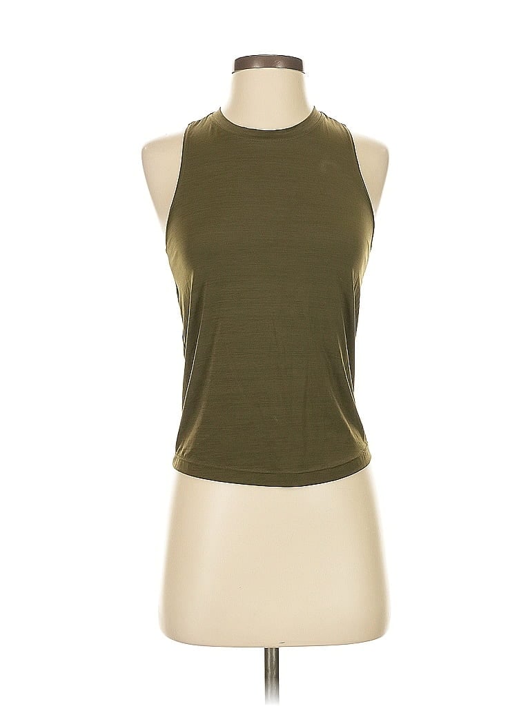 Pre-owned Dyi Define Your Inspiration Tank Top Green Halter Neckline Tops