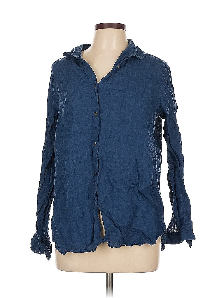 Click to view more detailed imagery on our partner's website Pre-owned Uniqlo Long Sleeve Button Down Shirt In Blue