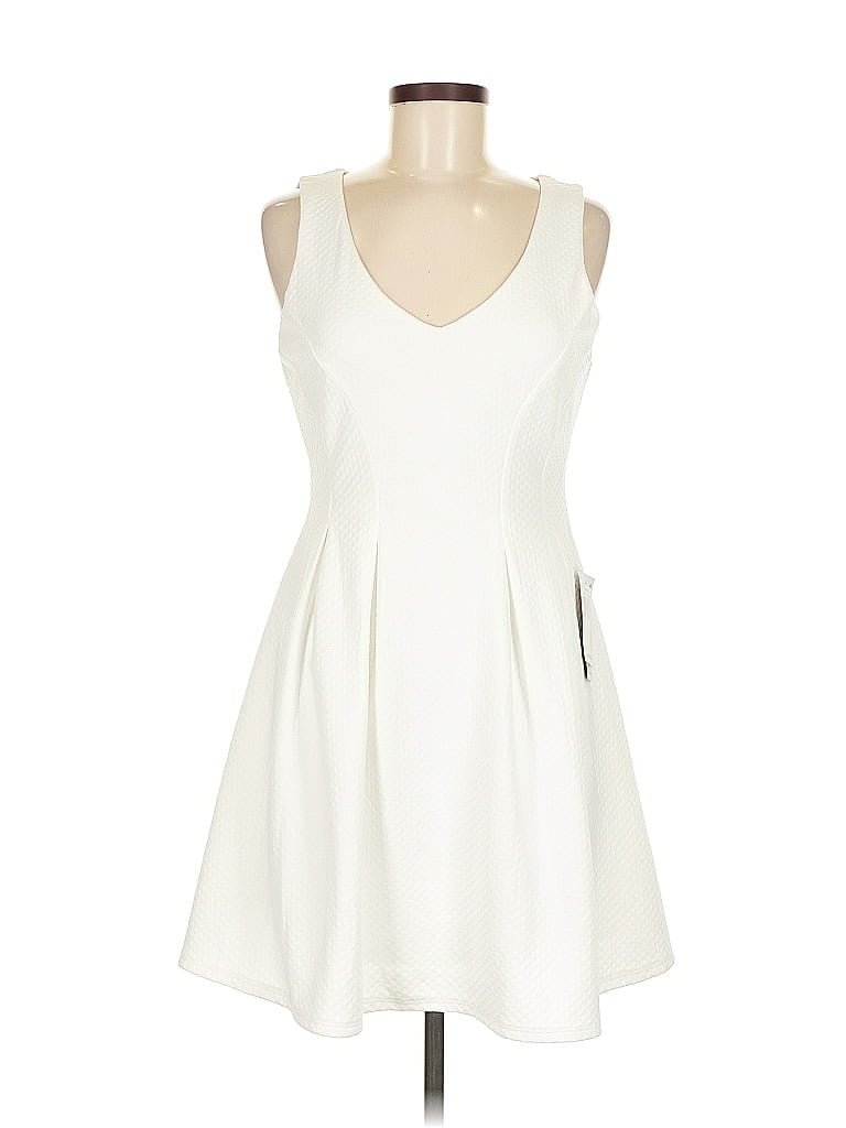 Teeze Me Casual Dress In White