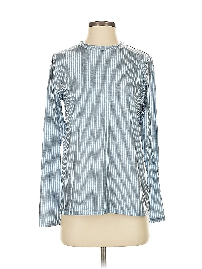 Pre-owned Made With Love Long Sleeve T-shirt In Blue