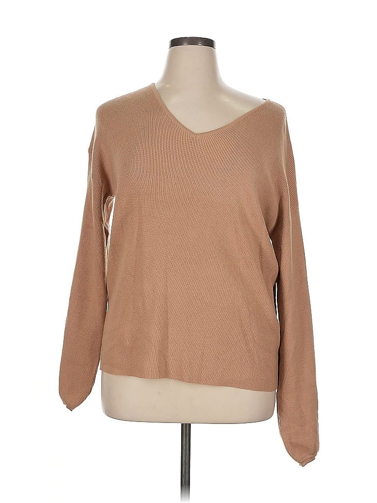 Anrabess Tan Pullover Sweater Size XL - photo 1