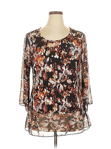 Roz & Ali 3/4 Sleeve Blouse (view 1)
