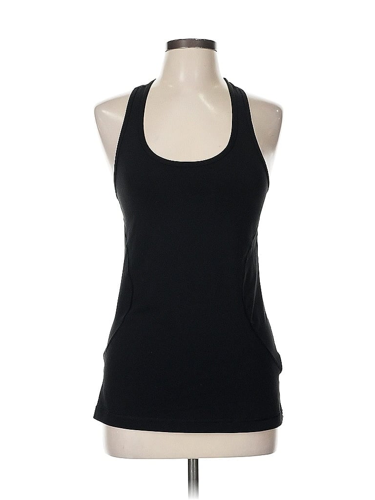 Pre-owned Zella Tank Top Black Halter Neckline Tops