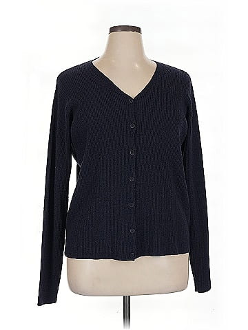 Linda Allard Ellen Tracy Wool Cardigan (view 1)