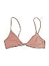 Assorted Brands Chevron-herringbone Tan Pink Swimsuit Top Size L - photo 1