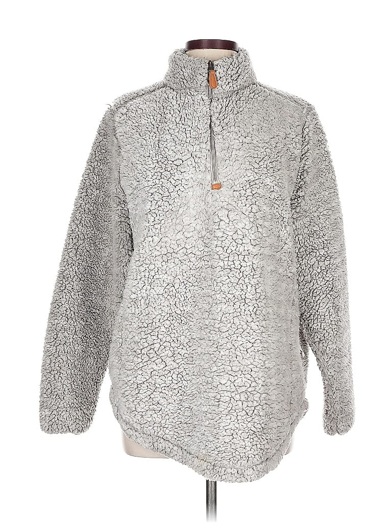 Simply Southern Silver Pullover Sweater Size L - photo 1