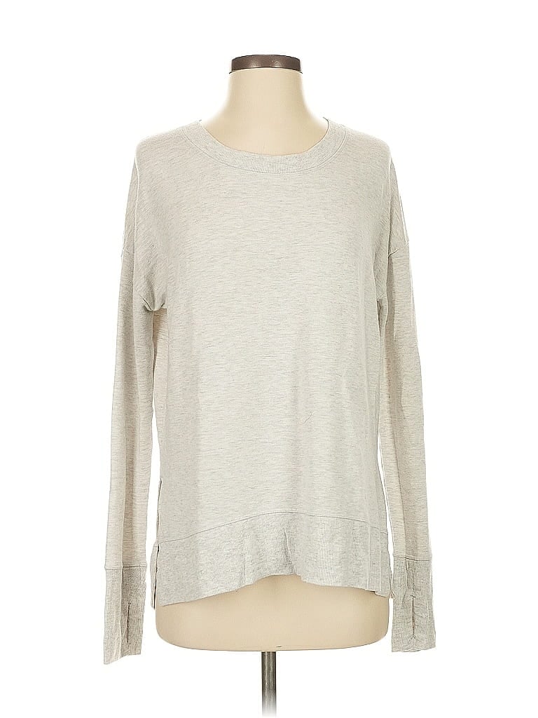 Pre-owned Athleta Sweatshirt In Gray