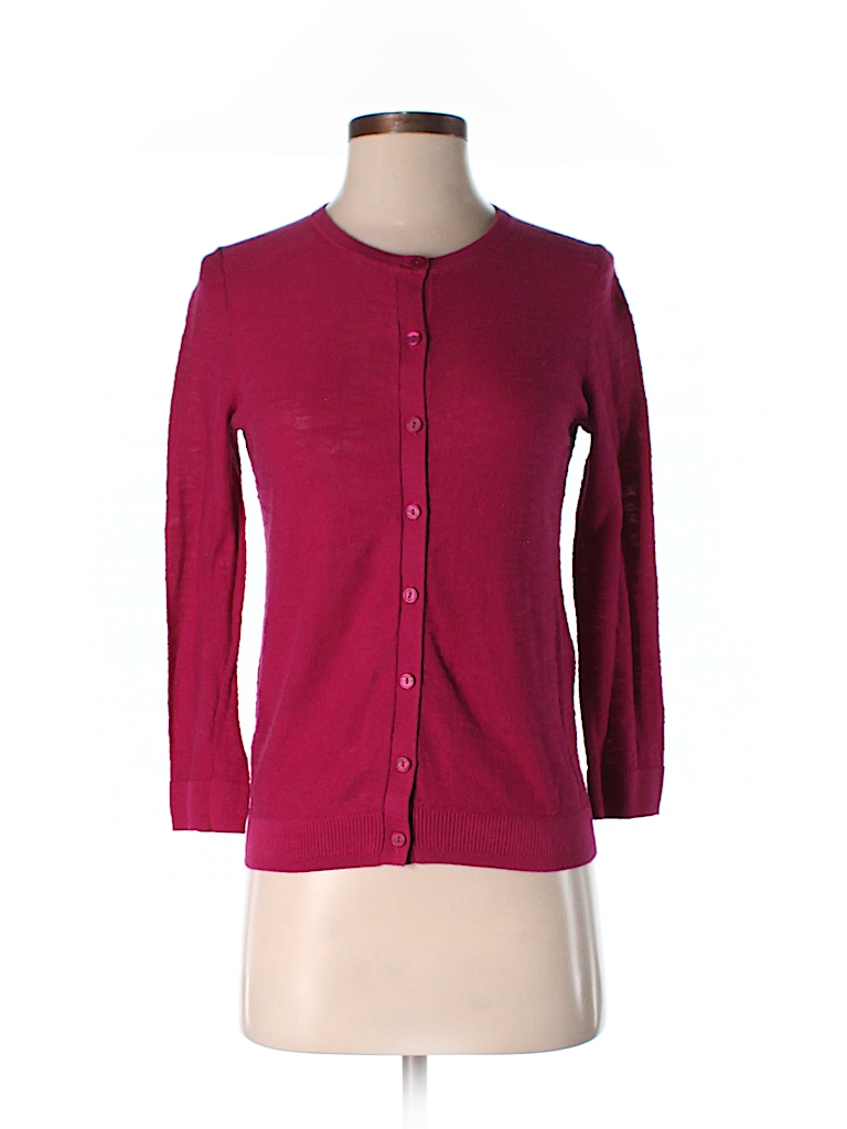 Ann Taylor LOFT 100% Cotton Solid Pink Cardigan Size S - 88% off | thredUP