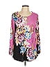 JM Collection Pink 3/4 Sleeve Blouse Size L - photo 1