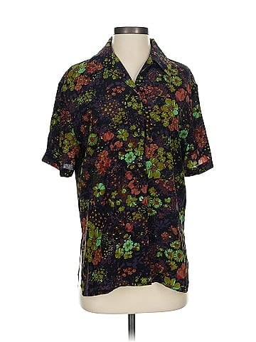Rachel Comey Short Sleeve Silk Top (view 1)