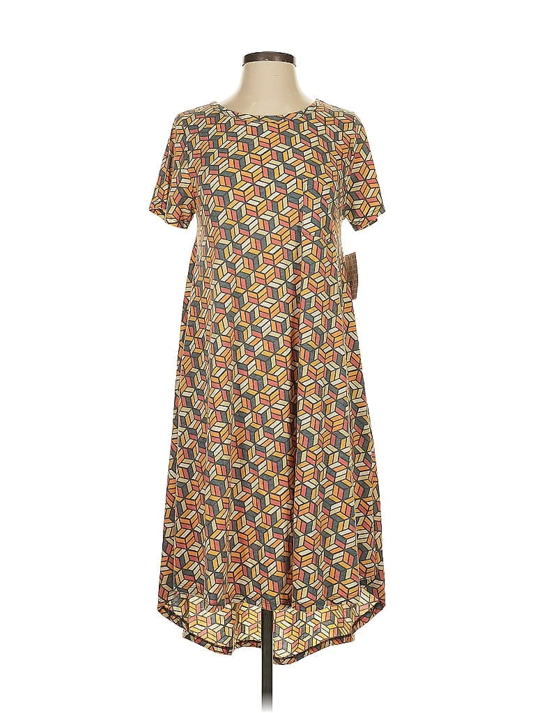 Pre-owned Lularoe Casual Dress In Orange