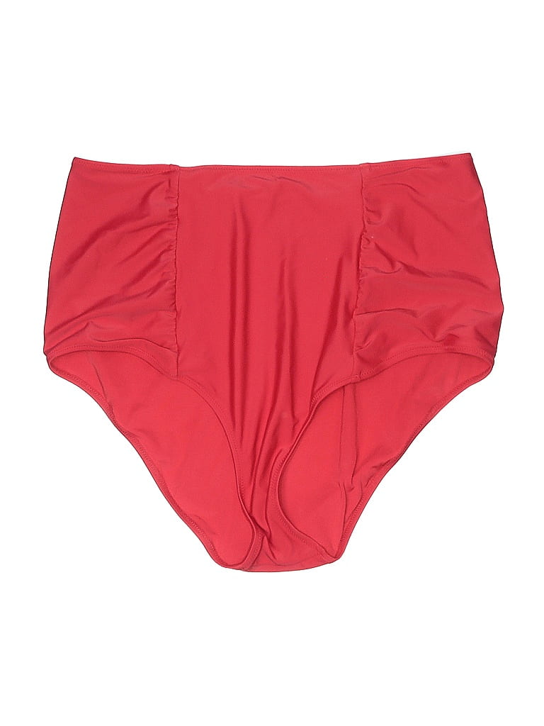 Pre-owned Aerie Swimsuit Bottoms In Red