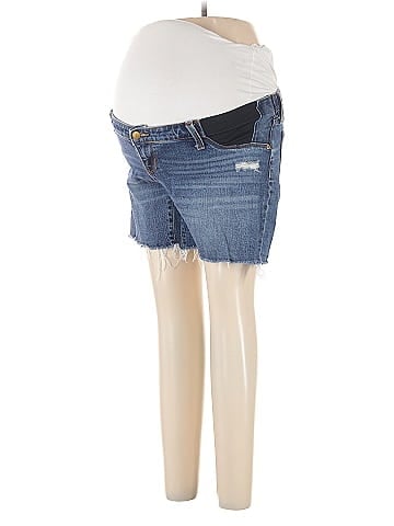 Isabel Maternity Denim Shorts (view 1)