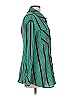 Gracia 100% Polyester Stripes Green Long Sleeve Blouse Size L - photo 3