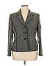 Kasper 100% Polyester Tweed Gray Blazer Size 16 - photo 1