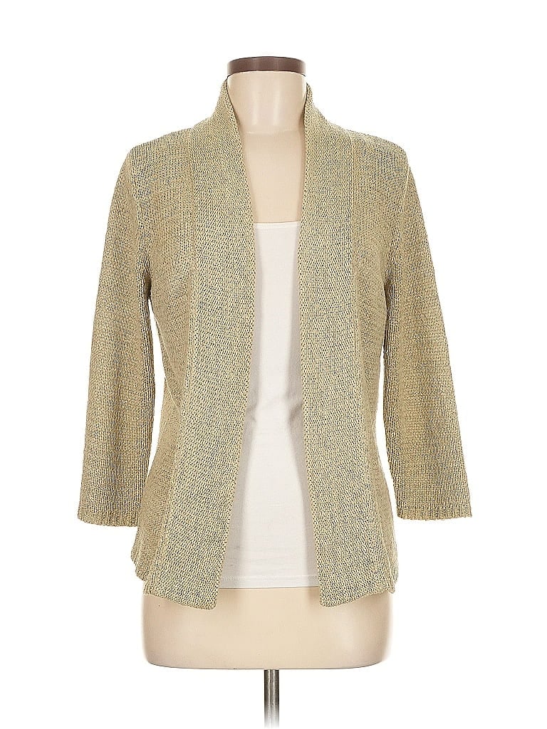 August Silk Tan Cardigan Size M - photo 1