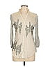 Tiny Silver 3/4 Sleeve Blouse Size L - photo 1