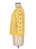 August Silk Yellow 3/4 Sleeve Top Size M - photo 4