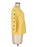 August Silk Yellow 3/4 Sleeve Top Size M - photo 3