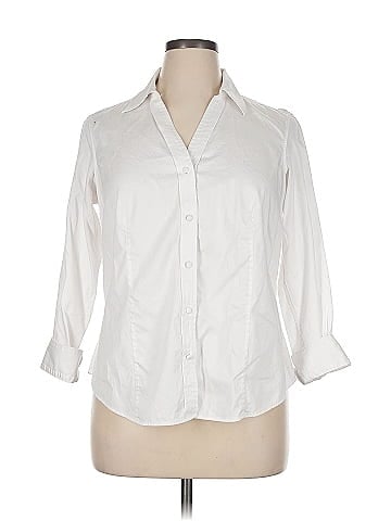 Talbots 3/4 Sleeve Button-Down Shirt (view 1)