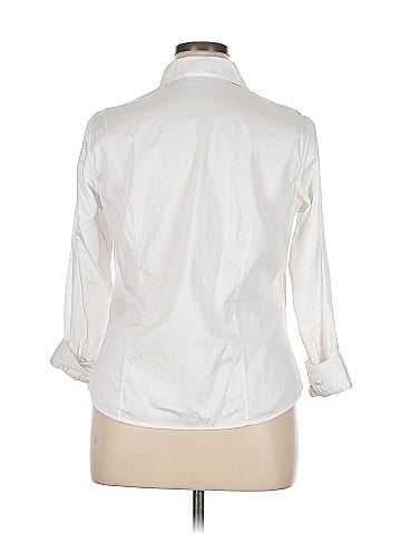 Talbots 3/4 Sleeve Button-Down Shirt (view 2)