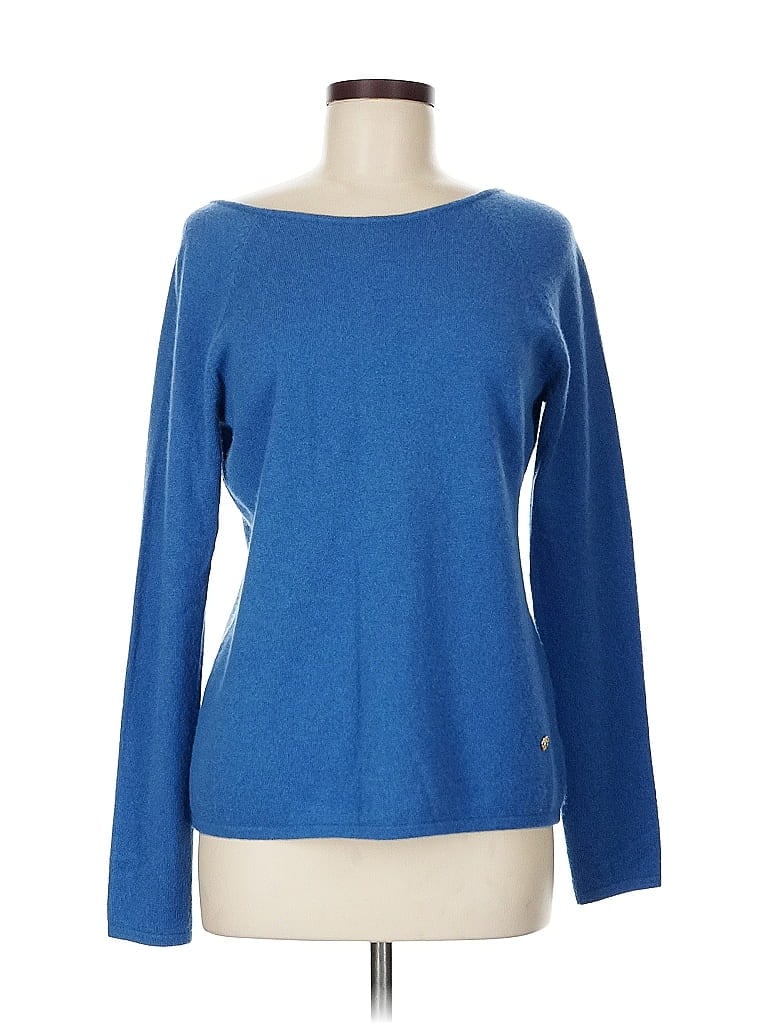 Carlisle 100% Cashmere Blue Cashmere Pullover Sweater Size M - photo 1