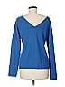 Carlisle 100% Cashmere Blue Cashmere Pullover Sweater Size M - photo 2