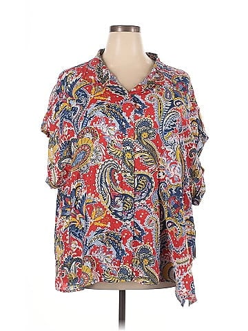 MULTIPLES Short Sleeve Blouse (view 1)