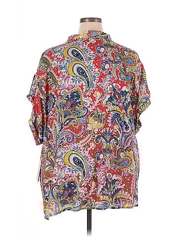 MULTIPLES Short Sleeve Blouse (view 2)