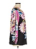 JM Collection Pink 3/4 Sleeve Blouse Size L - photo 3