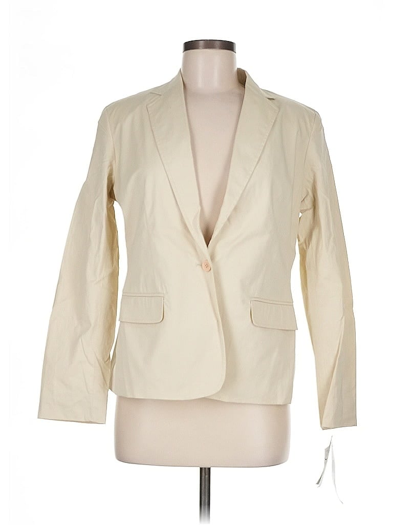 Pre-owned Nine West Blazer Jacket In White