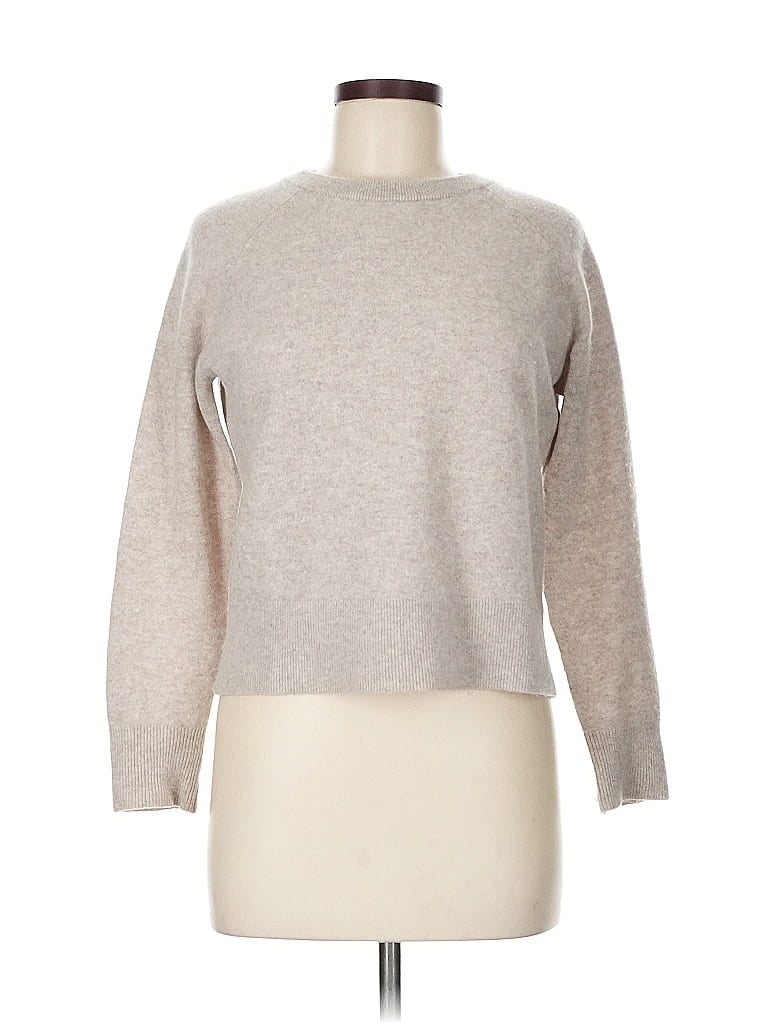 White + Warren 100% Cashmere Gray Cashmere Pullover Sweater Size M - photo 1