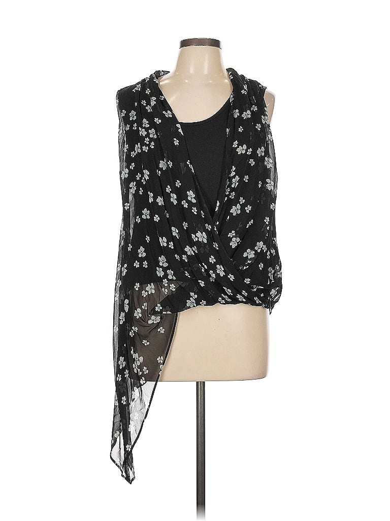 Karen Kane 100% Viscose Black Kimono Size L - photo 1